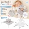 Couverture Douce pour Bébé avec Hochet Intégré - Jouet Confort pour Nourrissons