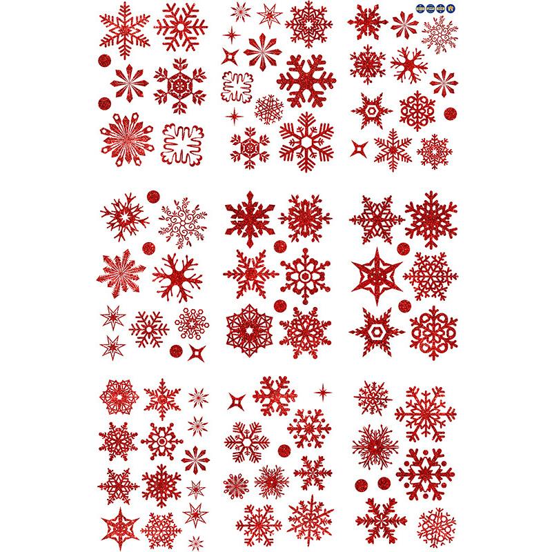 Shiny Snowflakes Electrostatic Wall Stickers For Christmas Decoration Room Home Decals Bedroom New Year Glass Window Decor Mural