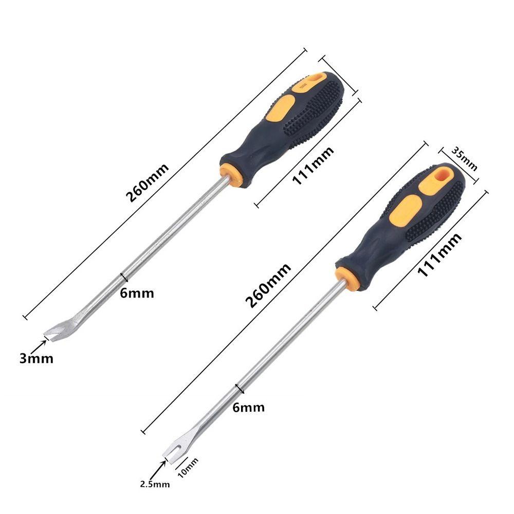 2Pcs Screwdriver Nail Puller U/V Type Nail Remover Nail Puller Pry Tool  Woodworking Nail Lifting