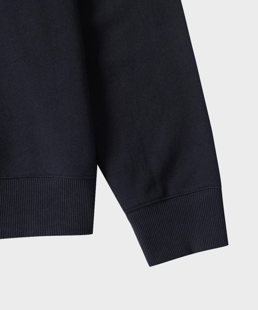 TAILDERN Paul Cotton Quarter Zip-Up Sweatshirts Navy