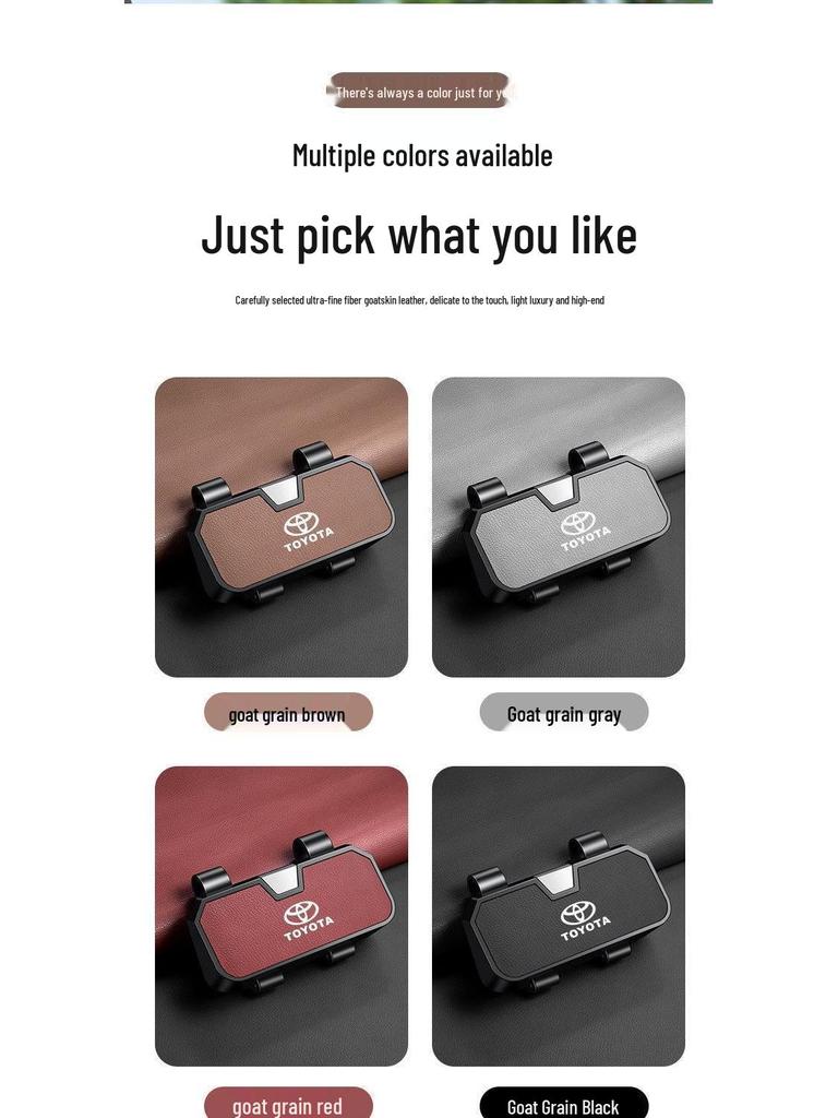 Glasses and Receipt Holder for Toyota Corolla, Camry, RAV4, and Sienna