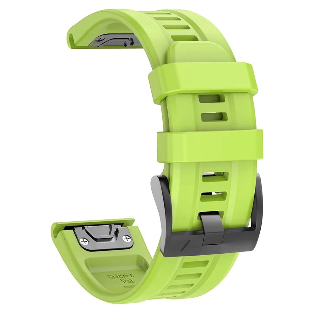 26MM 22MM Silicone Watch Band Straps For Garmin Fenix 6X 6 6S Pro 7X 7 Easyfit Wristband Fenix 5 5X 5S Plus Smartwatch Bracelet