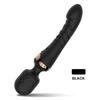 Dobbelmotor Magisk Tryllestav Vibrator 10 Moduser G-punkt Massasjeapparat Oppladbart Litiumbatteri Klitorisstimulator Dildo for Kvinner Anale Plugg Leker for Voksne