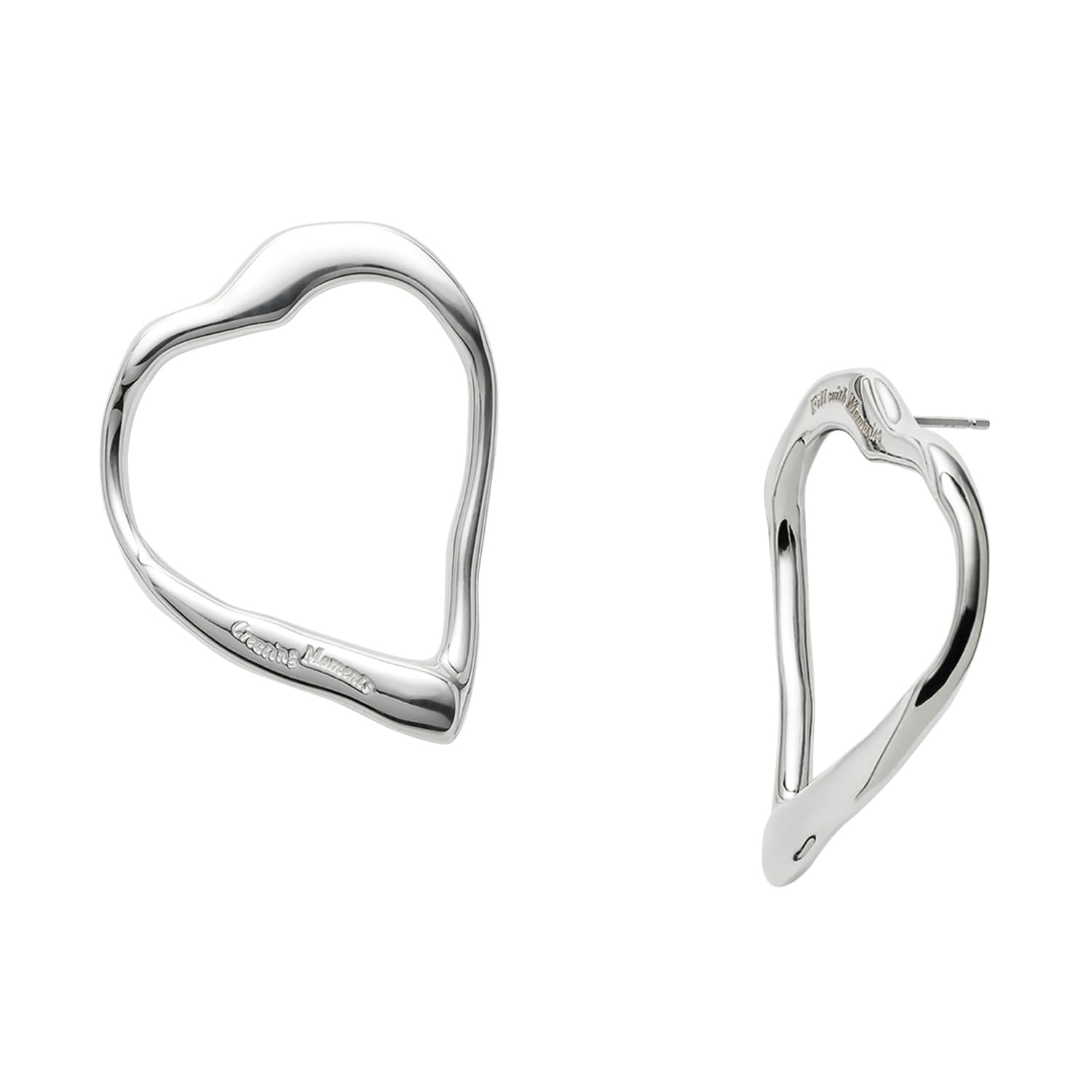 

Silver heart [NOJESS] earrings 3024211203101999 серебряный