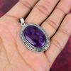 Amethyst Pendant Gemstone Jewelry, 925 Solid Sterling Silver Pendant, Gift For Women Handmade Pendant