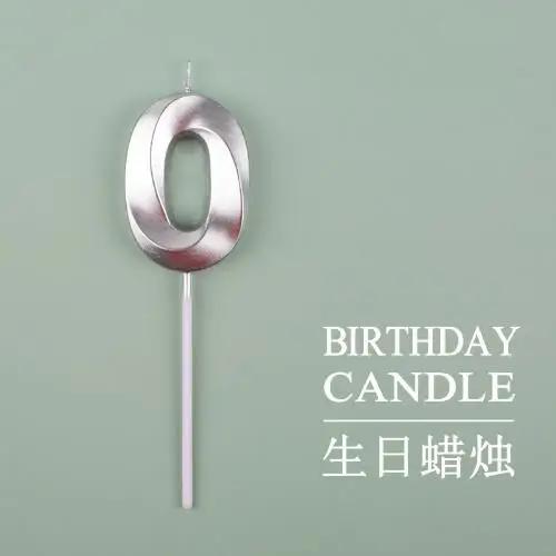 New 0 1 2 3 4 5 6 7 8 9 Cake Topper Kids Girls Boys Baby Party Supplies Colorful Decoration Wedding Birthday Number Cake Candles