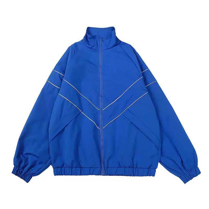 Unisex Reflective Windproof Jacket for Teens & Couples - Ideal for Spring, Autumn, and Winter
