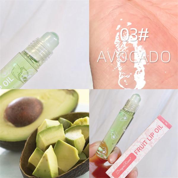 Roll-on Fruit Lip Oil Moisturizing Transparent Lip Gloss