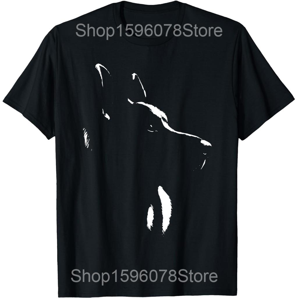 Vánoční světýlka Německý ovčák Vánoce Domácí mazlíček Milovník psů Trička Humor Streetwear Tričko Krátký rukáv Unisex Volné oblečení