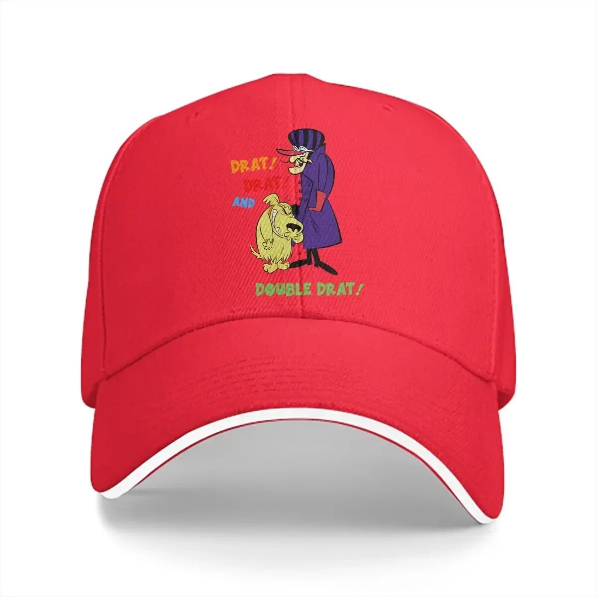 

Wacky Races Multicolor Hat Peaked Womens Cap Vintage Cartoon Personalized Visor Protection Hats One Size