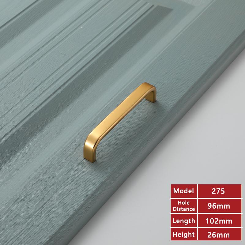 WV Aluminum Alloy Kitchen Cabinet Door Handles Silver Black Gold 96MM 320MM Door Straight Handles Pulls Knobs Furniture Hardware