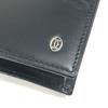 Cartier Must De Line Small Items Wallet Bifold Long Wallet Leather Black