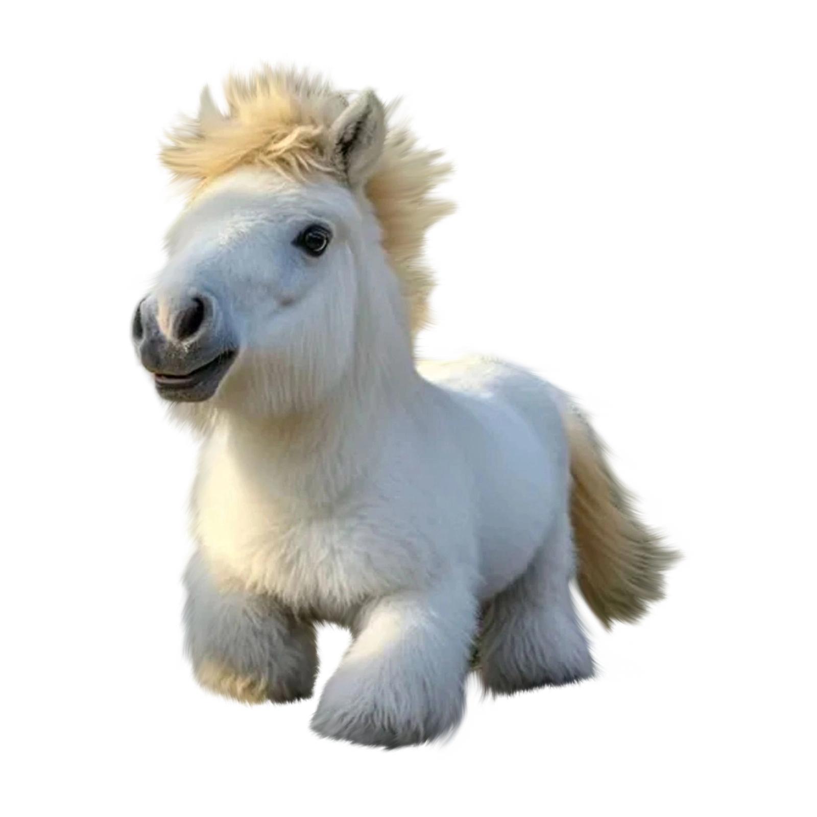 

Plush Horse Toy - Educational Toy For Children One Size білий