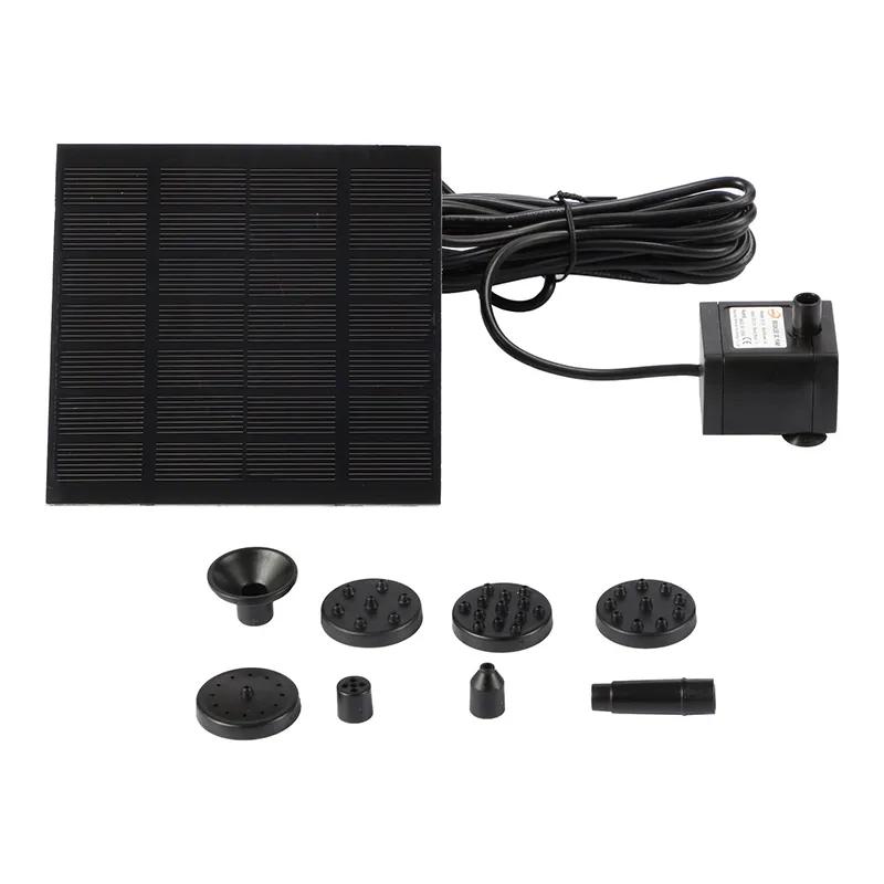 1PC Solar Fountain Pump Kit With Individual Solar Panels For Bird Bath Outdoor Pond Courtyard Garden And Fish Tank