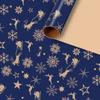 1/2 Uds. Papel de regalo de Navidad papel kraft clásico envoltorio de regalo envoltorio de aperitivos envoltorio de regalo