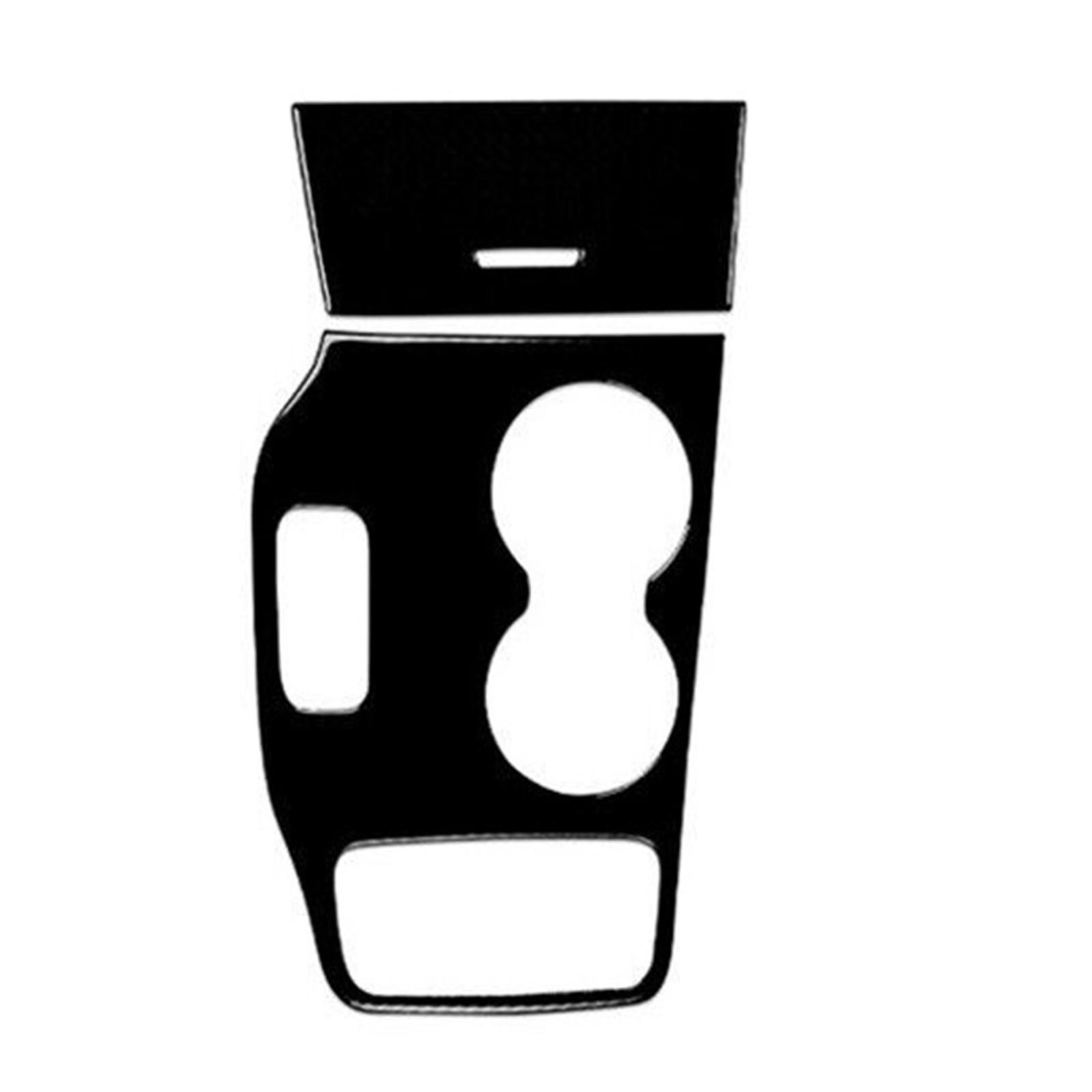 2x Piano Black Console Gear Shift Panel Cover For Jeep Grand Cherokee 2014-2015