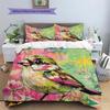 Colorful Flower Bird Pattern Bedding Quilt Set  Home Decoration  Gift (1 * duvet cover + 2 * pillowcase  without core)