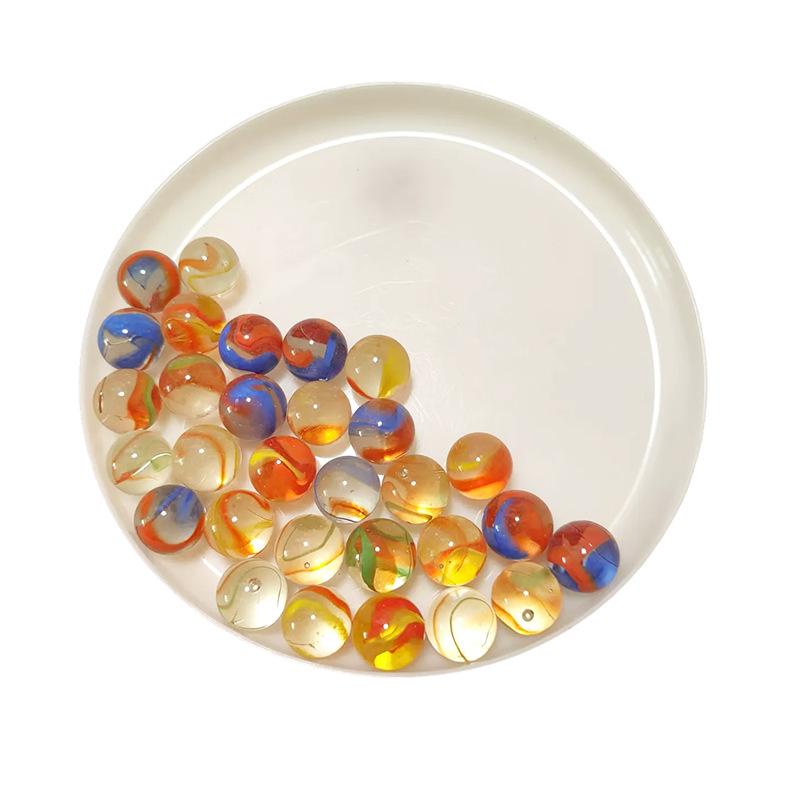 16mm Transparent Mixed Color Seven-Color Marbles for Children s Toy Machine and Checkers