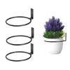 Indoor Outdoor Iron Plant Holder Wall Mount Flower Pots Rings for Balcony and Garden Decorative Hanging Planter Bracket