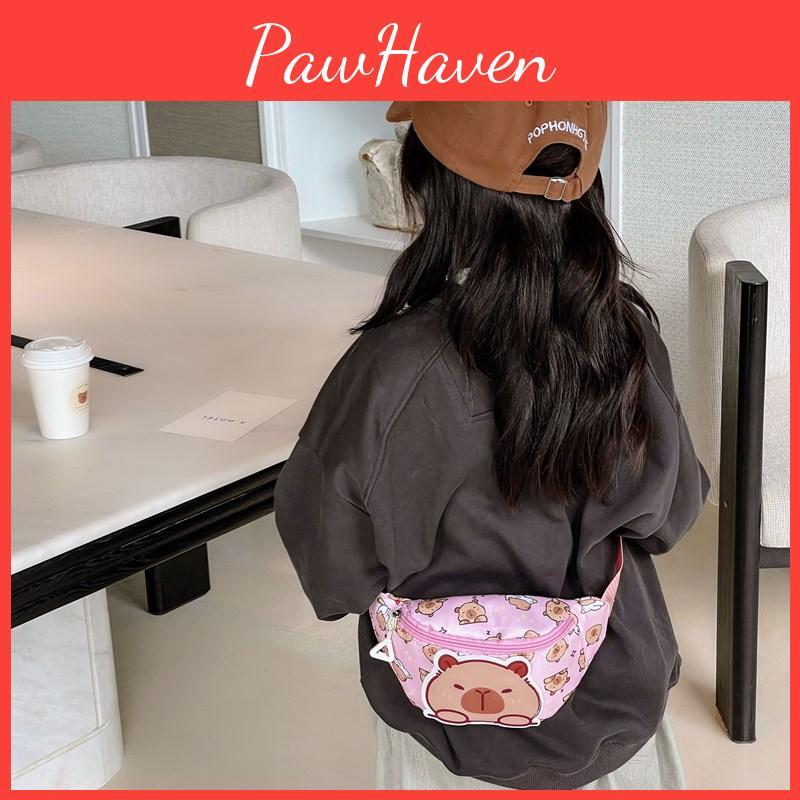 Capybara Crossbody Printed Chest Bag Children Cartoon Outdoor Leisure Pack Waist