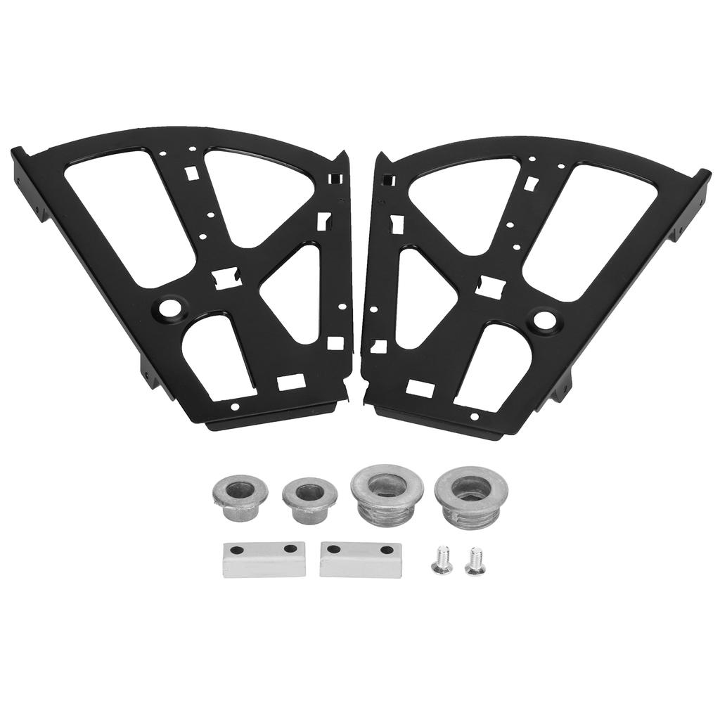 Bisagra para Zapatero Estante Giratorio Abatible de 2 Capas Acero Laminado en Frío Accesorio para Muebles Negro