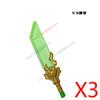MOC Figurine Accessoires Briques de Construction Épée Fléchette Serpent Doré Bâton Armure Cape Cheveux Films Poupées Briques Compatibles Jouets N12