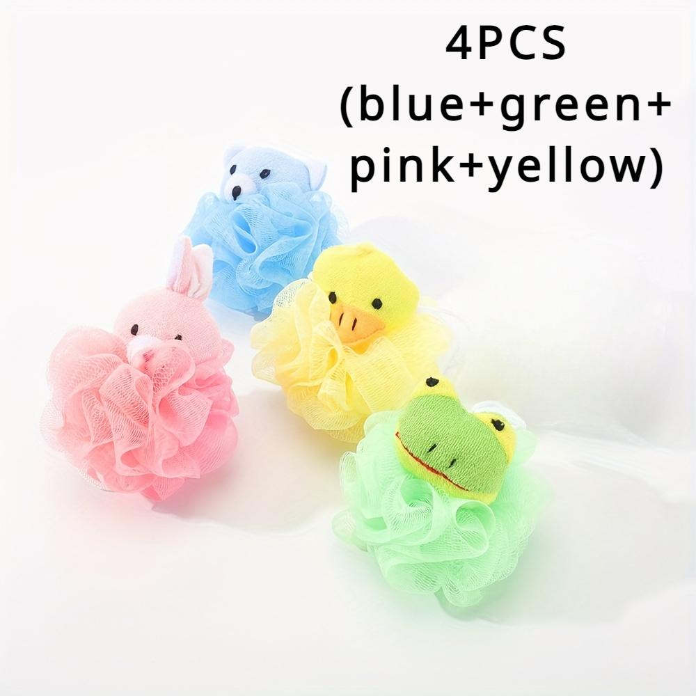 Gąbki do kąpieli Zwierzęta Dzieci Lufa Gąbka do kąpieli Siatka Zwierzę Zabawka Gąbka do kąpieli Kolorowa Kreskówka Kule do mycia ciała Siatka pod prysznic dla dzieci