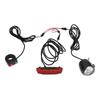 Electric Bike Horn Headlight and Tail Light Kit DK11 Aluminum Alloy Plastic Electric Bike Lights Set for Upgrade