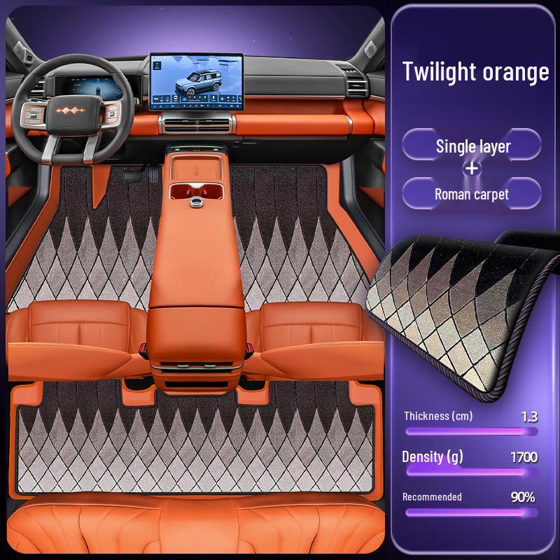 Eco-friendly Waterproof & Dustproof Floor Mats for Equation Leopard Titanium 7 - Double-layer Car Interior Accessories