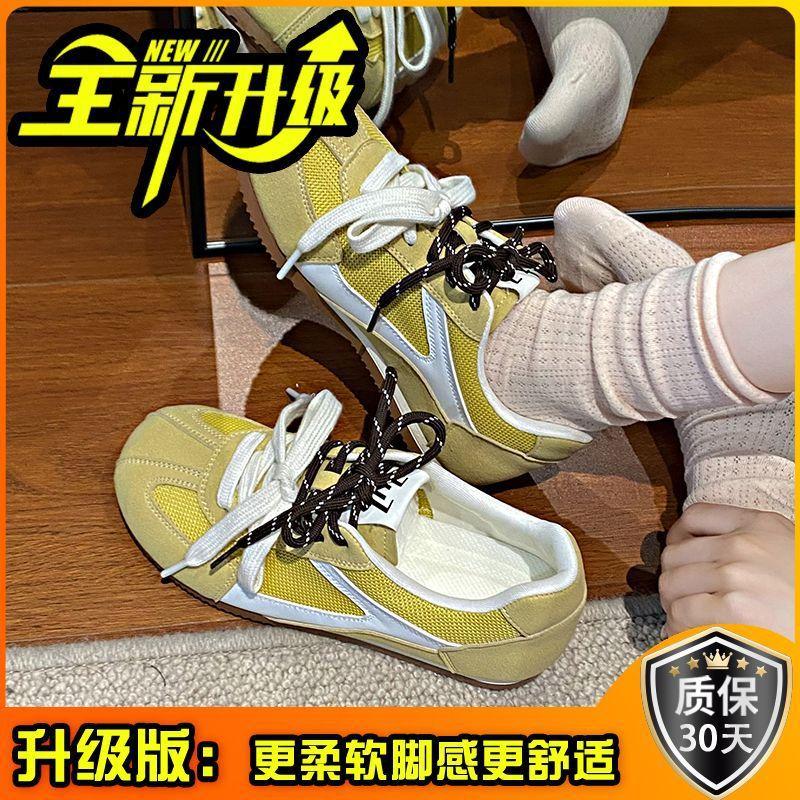 Color Matching Dexun Shoes Women's 2025 Summer New Comfortable Flat-soled Single Shoes Fashionable Versatile Mesh Breathable Soft Sole Casual