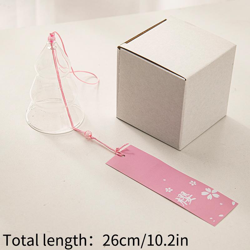 Japanese Wind Chimes Romantic Wind Bells Handmade Glass Hanging Pendants Outdoor Garden Decoration Ornaments Birthday Gifts