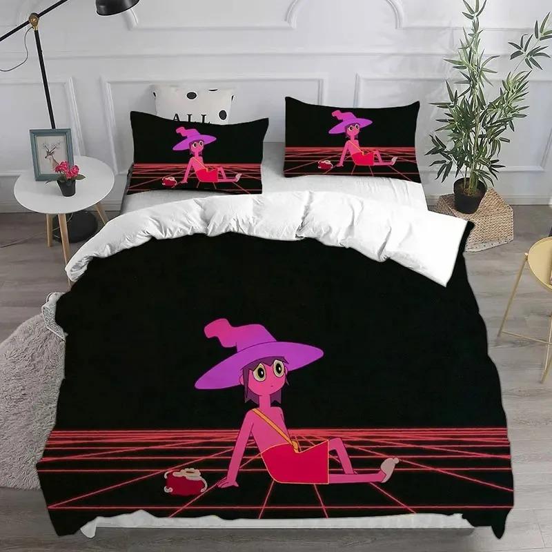 New Cartoon Midnight Gospel Anime Bedding Sets Comforter Quilt Bed Cover Duvet Cover Pillow Case Sets Kids Adult Size 70x133cm 3pcs