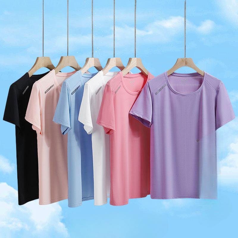 Women's Summer Ultralight Short Sleeve T-Shirt for Outdoor Sports with Moisture-Wicking and Quick-Drying Features