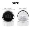 Oil Temp Gauge Waterproof 52mm 2" Universal Engine Temperature Meter 40-120 Celsius 9-32V with Red Backlight for Car Boat Yacht