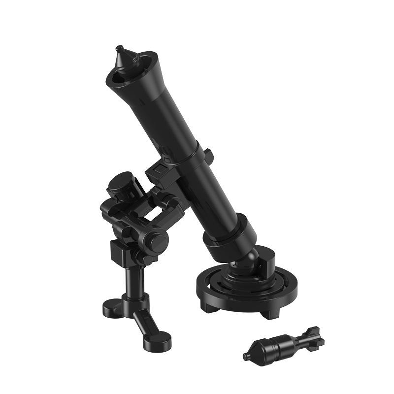 Samlet Byggekloss Soldatdukke Tilbehør Våpen Haubits Rakettkaster Luftvernkanon Militærleketøy