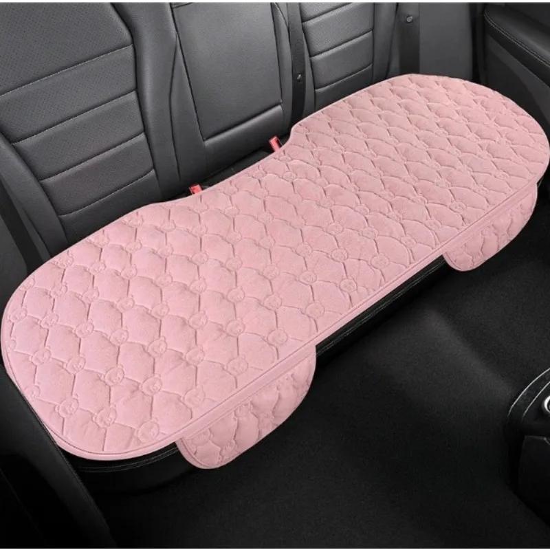 Vier-Jahreszeiten 2-teiliges rutschfestes quadratisches Autositzkissen mit kurzem Flor ohne Rückenlehne