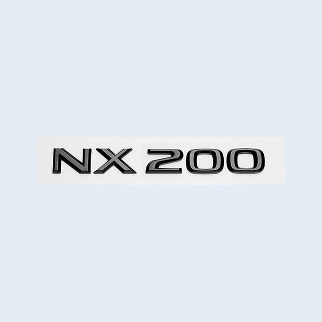 Car Trunk ABS Chrome Gloss Black Letters Logos Badge Emblem Decals Styling Sticker For Lexus NX NX200 NX300 NX200t Accessories