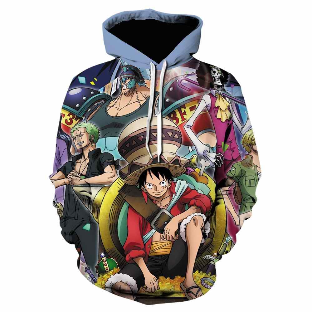 ONE PIECE Luffy Zoro Nami Robin hanorace imprimare 3D modă casual bărbați și femei pulover