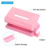 1/4" Double Hole Loose-leaf Paper Puncher Round Hole Metal Puncher Manual Labor-saving Adjustable Hole Punch Office Supplies