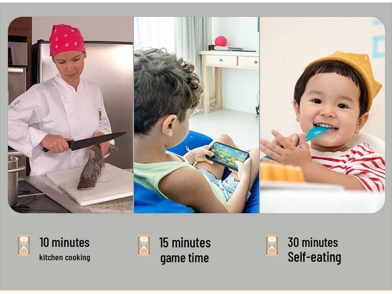 Bamboo & Wood Durable Hourglass Timer - Creative Design for High-End Decor