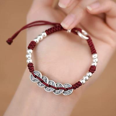 New Men's and Women's Safety Buckle Five Emperors Money Bracelet Snake Life Hand Rope Female Woven Hand