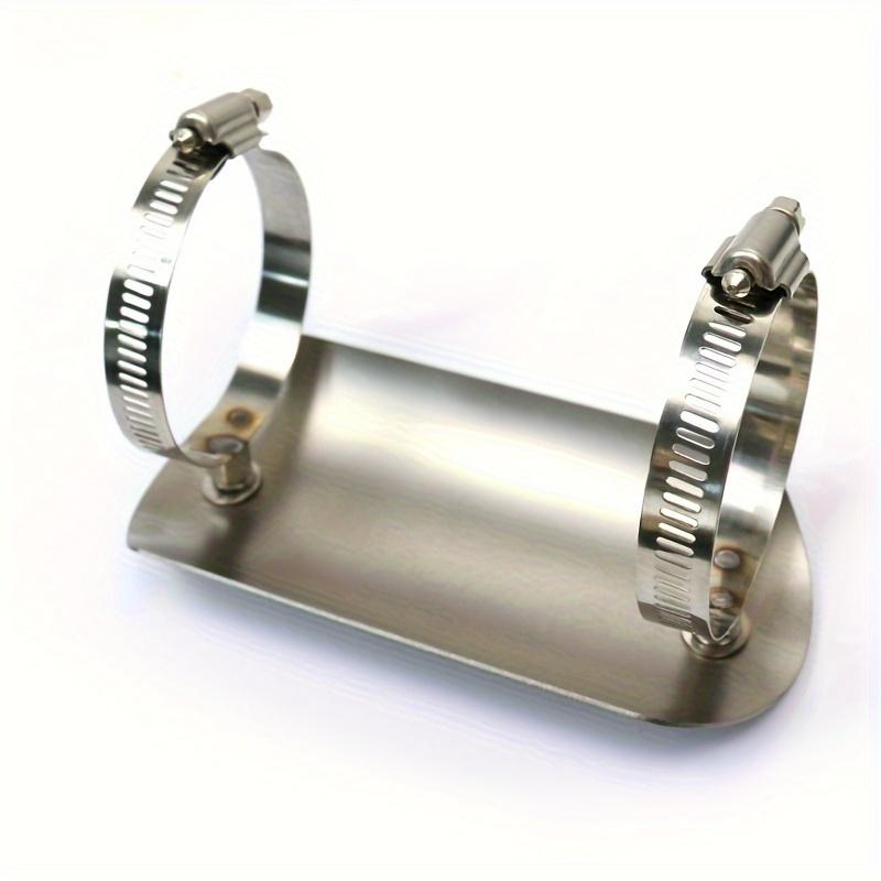 Motorcycle Middle Section Exhaust Pipe Stainless Steel Heat Shield Moto Exhaust Pipe Anti Scald Insulation Cover Silver