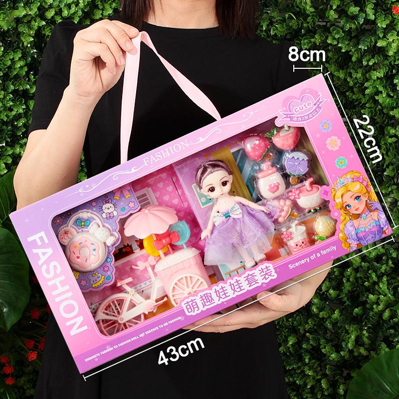 Princess Doll Gift Box Set: Dress-Up Barbie Doll Toys for Girls