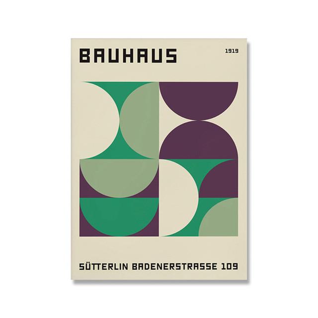 Bauhaus Exhibition Unique Geometric Posters Minimalist Art Canvas Prints Abstract Paintings Living Room Murals Home Decoration