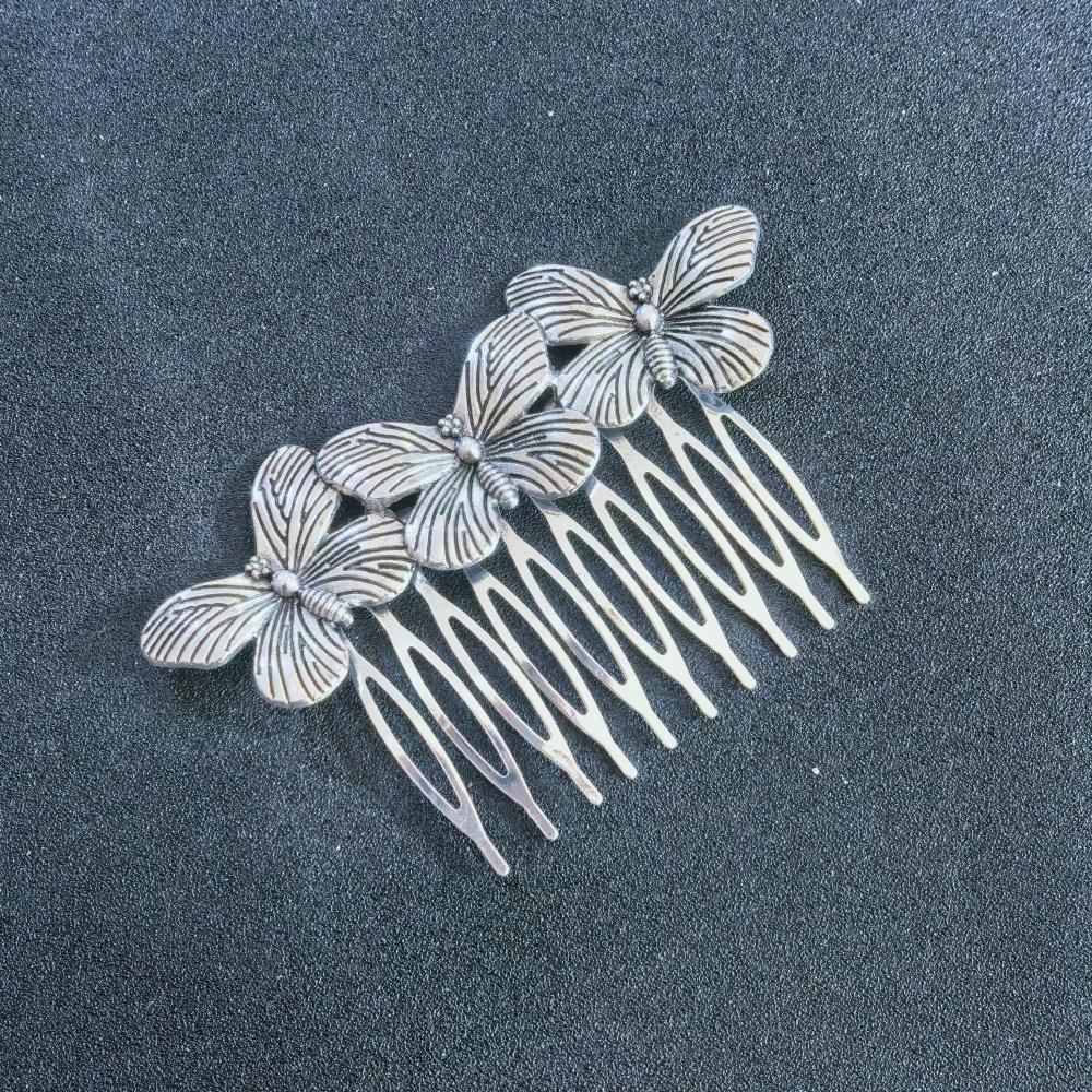 Vintage Alloy Butterfly Hair Combs Retro Ancient Style Hair Comb Pins Bride Wedding Prom Party Hair Accessories