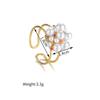 Atoztide New Multiple Styles Irregular Ring For Men Women Stainless Steel Adjustable Vintage Beads Open Finger Ring Jewelry Gift