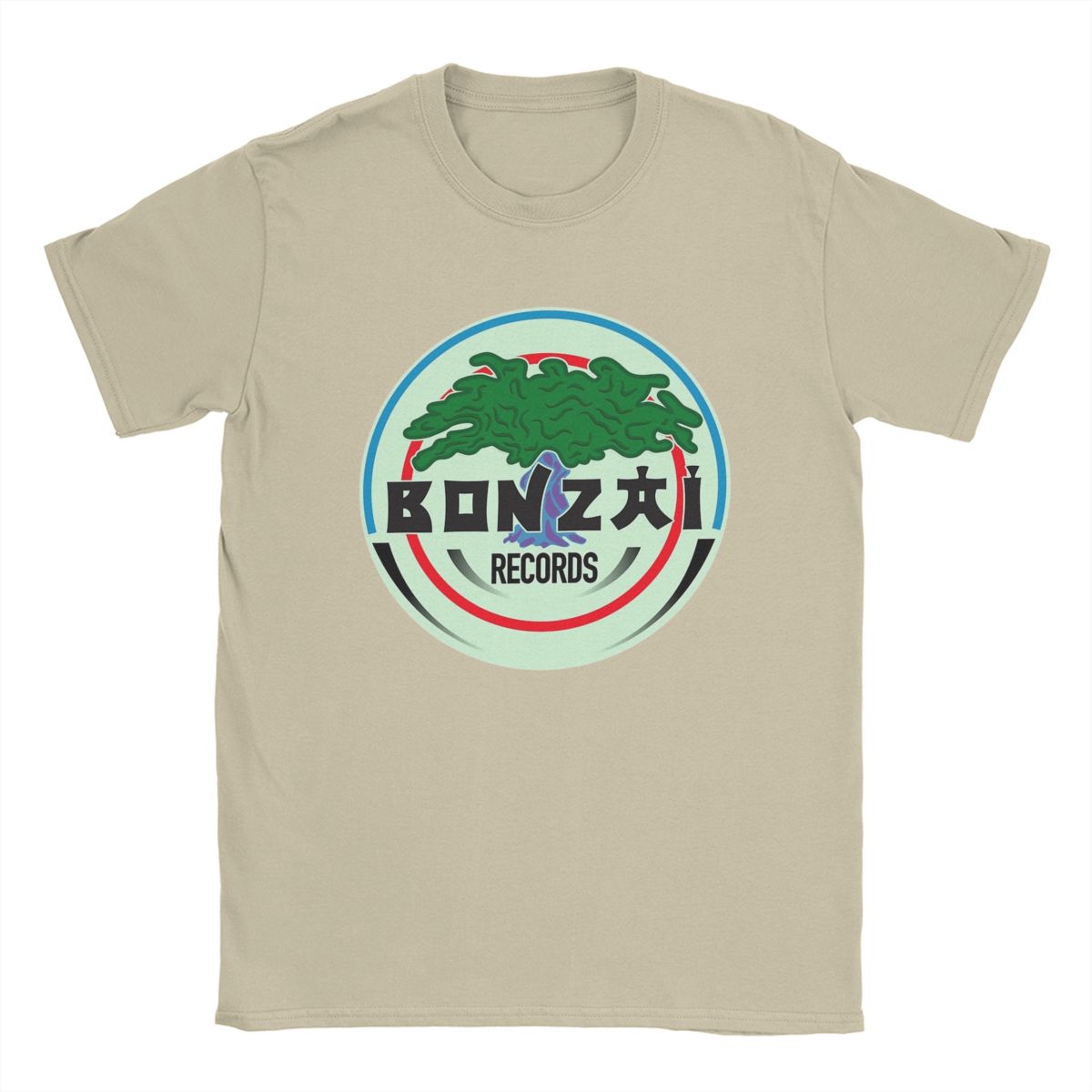 

Футболка Bonzai Records для чоловіків Чиста бавовна Круті футболки Футболка з круглим вирізом Короткий рукав Одяг Ідея для подарунка 4XL
