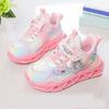 Kids Sneakers Toddler Sports Shoes with Lights Breathable Anti-skid Princess Shoes Children Running Trainers