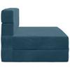 Folding Sofa Bed Blue 70 x 72 x 60 cm Fabric