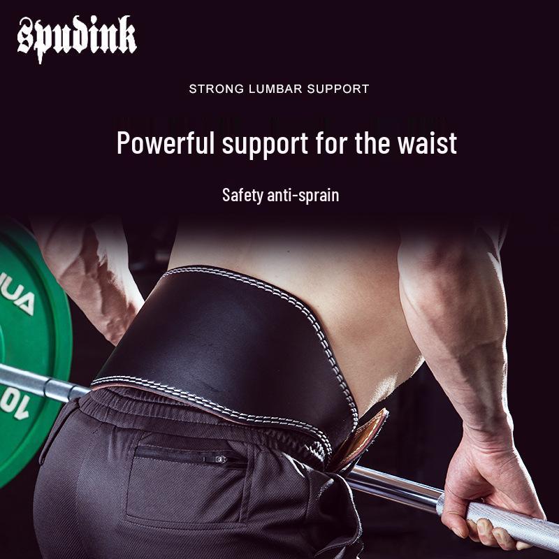 Thickened PU Fitness Waist Belt for Squats, Weightlifting, & Deadlifts – Professional Support & Strength Training Equipment